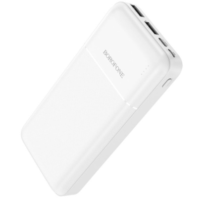 додаткова батарея power bank borofone bj16a 20000 mah (білий) 