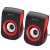 Колонки HAVIT HV-SK599 USB 6W Black/Red колонки havit hv-sk599 usb 6w black/red