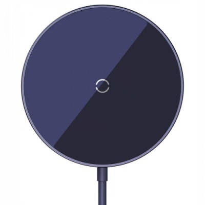 безпровідний зарядний пристрій baseus simple mini 3 magnetic 15w (ccjj040001) (темно-фіолетовий) 