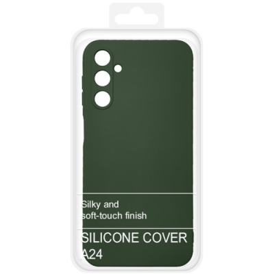 Купить чохол soft silicone case full для samsung a245 galaxy a24 (темно-зелений) онлайн