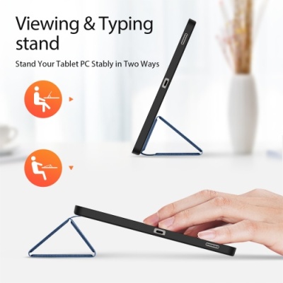 Купить чохол dux ducis domo для samsung tab s10 plus/s9 plus/tab s9 fe plus with s pen holder & sleep wake (black) онлайн