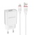 мережевий зарядний пристрій borofone ba20a 1usb/2.1a + (usb - microusb) (білий) 