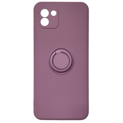 Купить силіконовий чохол soft silicone casevsmagnet ring для samsung a035 galaxy a03 - blueberry yougurt онлайн