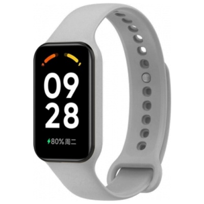 ремінець для xiaomi redmi band 3 / xiaomi smart 9 active (сірий) 