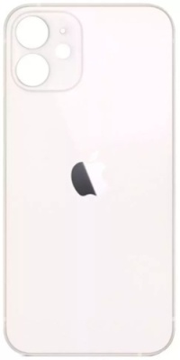 задня кришка для apple iphone 12, white, big hole
