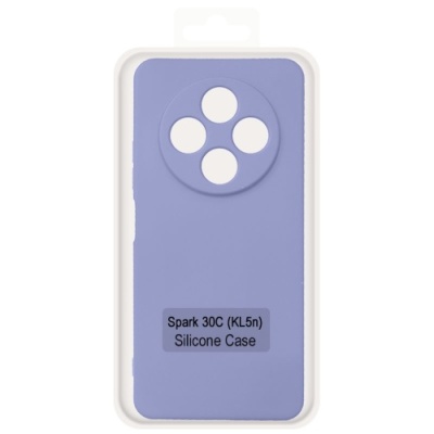 Купить чохол soft silicone case full для tecno spark 30c (kl5n) (lilac) онлайн