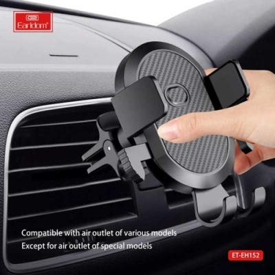 Автотримач Earldom ET-EH152 Air Vent/4.5"-6" (Чорний)