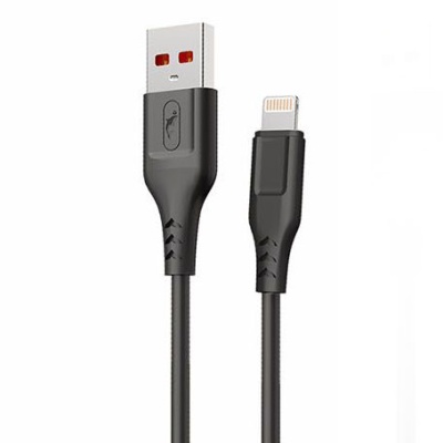 кабель skydolphin s61l usb - lightning 2.4a/1m (чорний) 