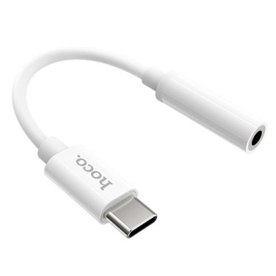 перехідник hoco ls30 type-c - 3.5 audio jack (білий) 