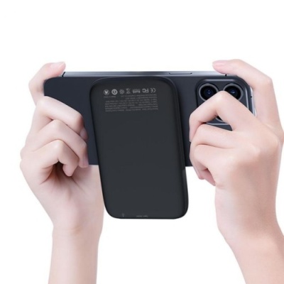 додаткова батарея power bank xo pr153 pd20w magnetic wireless 15w type-c 5000mah (чорний) 