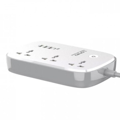 мережевий подовжувач ldnio scw3451 3 ports / pd / 3usb / 1 qc 3.0 1 / type-c / wifii (white) 