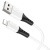 кабель hoco x82 silicone usb - lightning 2.4a/1m (білий) 