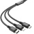 кабель hoco x76 3in1 usb - (lightning+microusb+type-c) 2.0a/1m (чорний) 