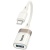 перехідник otg hoco ua39a type-c - usb (білий apricot) 