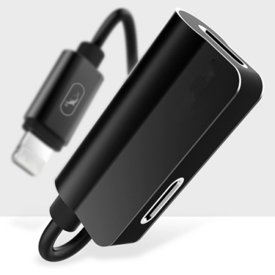 перехідник skydolphin au01 lightning to dual lightning + charging 1.5a (чорний) 