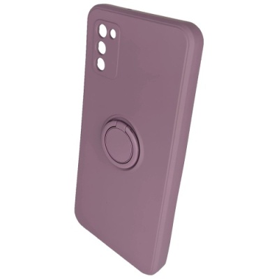 Купить силіконовий чохол soft silicone casevsmagnet ring для samsung a037 galaxy a03s - blueberry yogurt онлайн