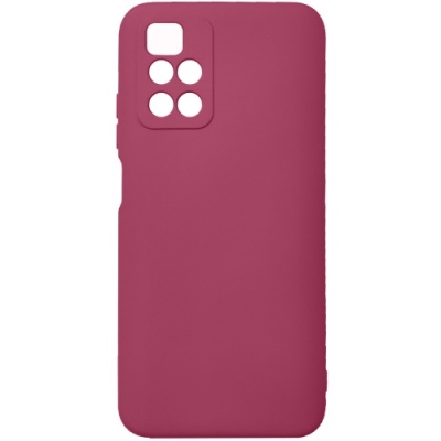 Купить силіконовий чохол soft silicone case для xiaomi redmi 10/redmi 10 2022 (рожево-червоний) онлайн