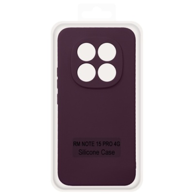 Купить чохол soft silicone case full для xiaomi redmi note 15 pro 4g (163.22/76.29/7.96) (бордовий) онлайн