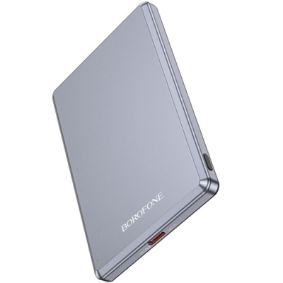 додаткова батарея power bank borofone bj50 with magsafe 15w+pd20w 5000 mah (сірий) 