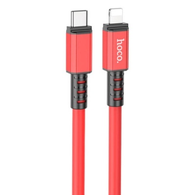 кабель hoco x85 strength (pd) type-c - lightning 20w 3a/1m (червоний) 