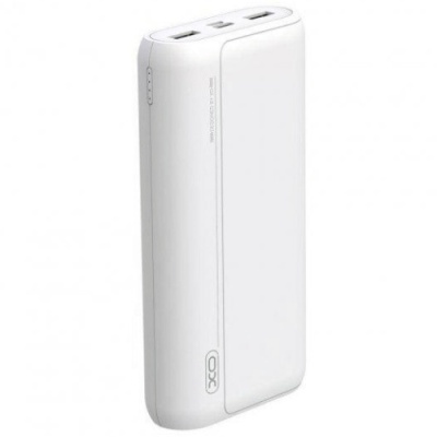 додаткова батарея power bank xo pr122 polymer lamp display 20000 mah (білий) 