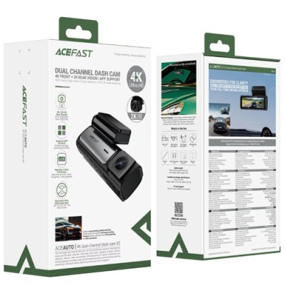 Відеореєстратор ACEFAST X2 4K (чорний)