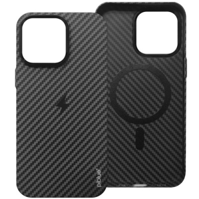 Купить чохол piblue magentic suction magsafe (pl-49) carbon для apple iphone 15 (сірий) онлайн