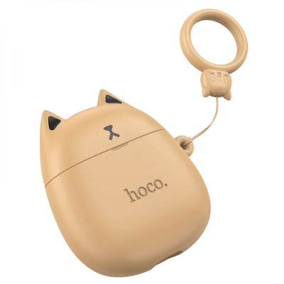 бездротові навушники (tws) hoco ew45 caramel cat (коричневий) 