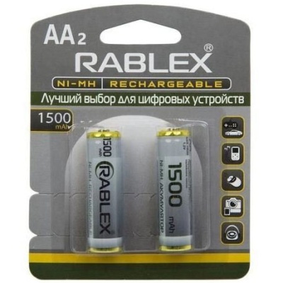 акумулятор rablex 1500 аа (2шт) 