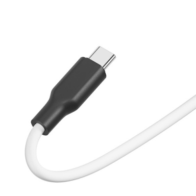 кабель ridea rc-ai21 airsiliconepro usb - type-c 3a/1m (біло-чорний) 