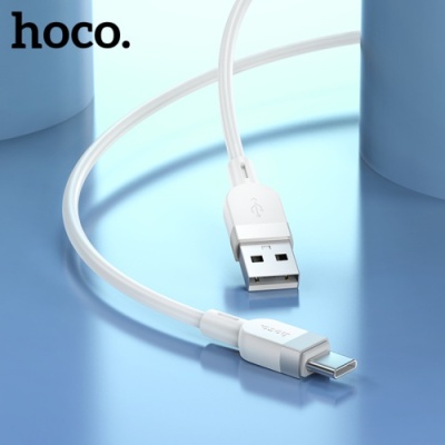 кабель hoco x109 silicone usb - type-c 3.0a/1m (білий) 