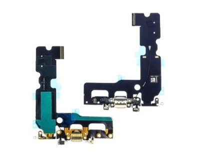 шлейф для apple iphone 7 plus з білим роз'ємом живлення, з мікрофоном