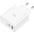 Мережевий Зарядний Пристрій Hoco C113A PD65W+ QC3.0 (1USB/1Type-C) (білий) мережевий зарядний пристрій hoco c113a pd65w+ qc3.0 (1usb/1type-c) (білий)