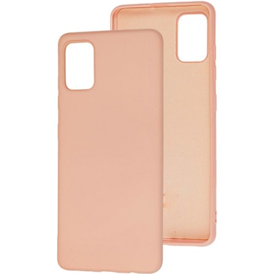 Купить силіконовий чохол soft silicone case для samsung a515 galaxy a51 - pink онлайн