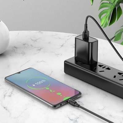 кабель hoco x52 sereno magnetic usb - microusb 2.4a/1m (чорний) 