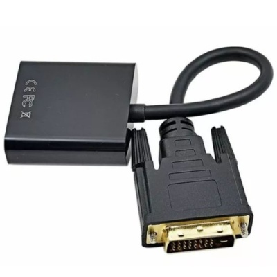 перехідник dvi - vga(f) (чорний) 0.25m 