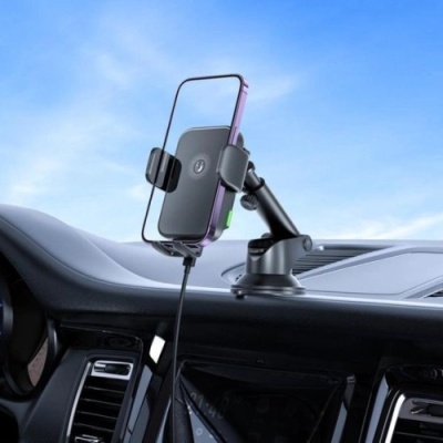 Автотримач XO WX-036 Wireless Charger 15W (Чорний)