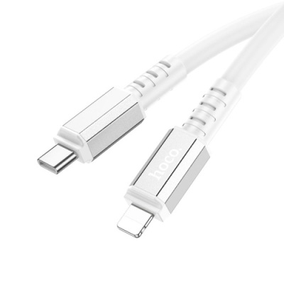 кабель hoco x85 strength (pd) type-c - lightning 20w 3a/1m (білий) 