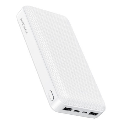 додаткова батарея power bank borofone bj3a minimalist 20000mah (білий) 