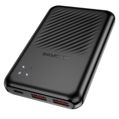 додаткова батарея power bank borofone bj30 starlight 22.5w+pd20w 10000 mah (чорний) 