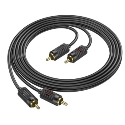 кабель hoco upa29 2*rca to 2*rca 1.5m (чорний) 