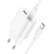 Мережевий Зарядний Пристрій Hoco C109A New 1USB/18W/QC3.0 + 1Type-C/20W/PD + (Type-C - Type-C) (Білий) мережевий зарядний пристрій hoco c109a new 1usb/18w/qc3.0 + 1type-c/20w/pd + (type-c - type-c) (білий)