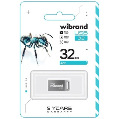 usb флеш-накопичувач wibrand 32gb 3.2 ant gen1 (срібло) 