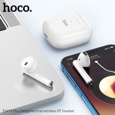 бездротові навушники (tws) hoco ew19 plus (білий) 