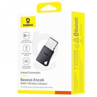 бездротовий bluetooth адаптер baseus ba04+ (black) 