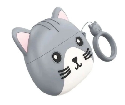 бездротові навушники (tws) hoco ew46 mysterious cat (сірий) 