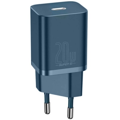 мережевий зарядний пристрій baseus super si (ccsup-b03) 1type-c/20w/pd (синій) 