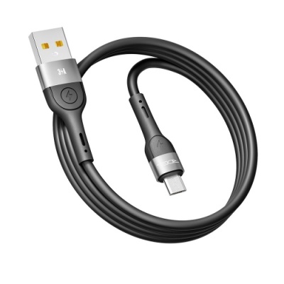 кабель ridea rc-xs51 x-silicone usb - microusb 3a 1.2m (чорний) 