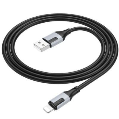 кабель borofone bx101 creator usb - lightning 2.4a/1m (чорний) 