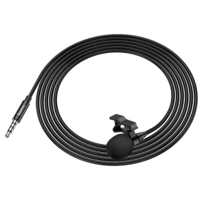 мікрофон петличний hoco l14 3.5mm (чорний) 